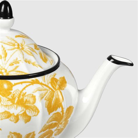 gucci plant pot|Herbarium teapot in yellow porcelain .